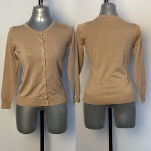 Tan Button Up Cardigan